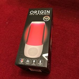 BASS JAXX ORIGIN AUX-IN SPEAKER, MULTI COLORS BLUE,/RED/GREEN AUXILLARY CABLE